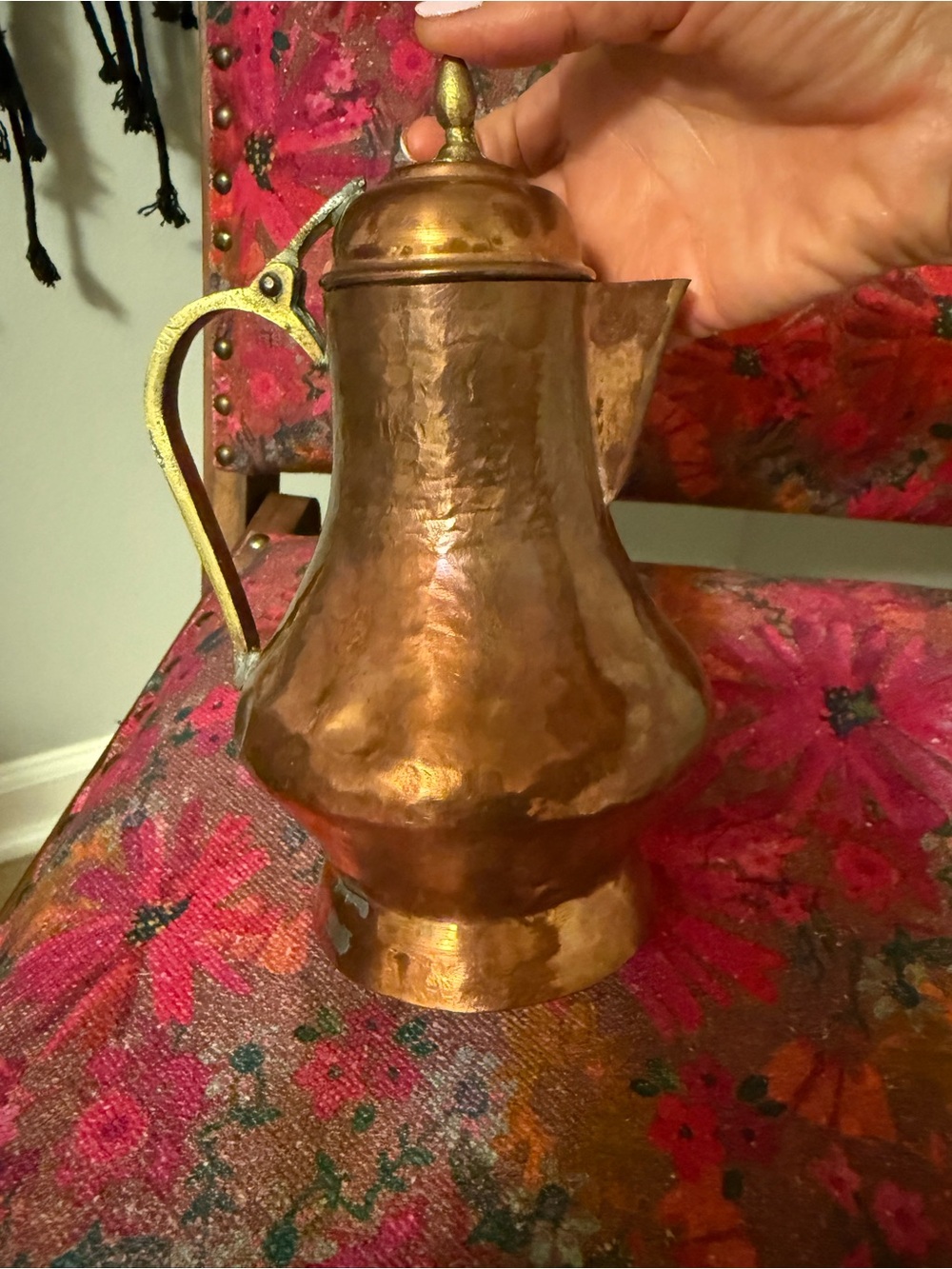 Vintage Copper Kettle with Patina - Copper Tone - Picture 8 of 8